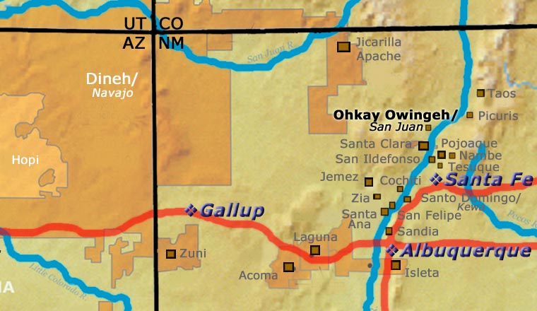 San Juan Pueblo location map