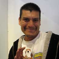 Jemez Pueblo potter Clayton Lucero Clayton Lucero of Jemez Pueblo