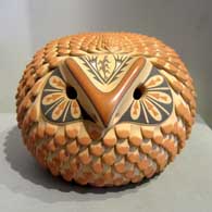 Polychrome owl figure