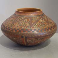 Polychrome pot by Rondina Huma