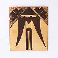 Polychrome tile with eagle tail design
 by Unknown of Hopi