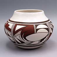 Polychrome jar with geometric design
 by Joy Navasie aka 2nd Frogwoman of Hopi