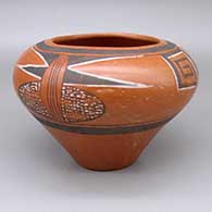 Polychrome jar with a painted geometric design
 by Rachel Namingha Nampeyo of Hopi