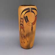 Polychrome cylinder with geometric design and fire clouds
 by Unknown of Hopi