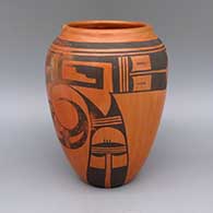 Black and red jar with geometric design
 by Unknown of Hopi