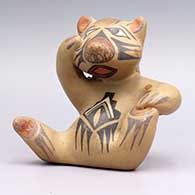 Polychrome animal figure at play
 by Margaret and Luther Gutierrez of Santa Clara