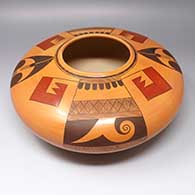 Polychrome jar with geometric design
 by Hisi Quotskuyva Nampeyo of Hopi