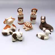 Nativity set with 7 pieces
 by Mona Teller of Isleta