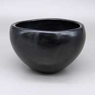 Polished black bowl
 by Elizabeth Naranjo of Santa Clara