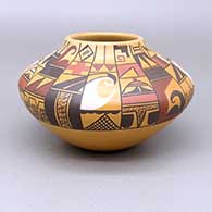Polychrome jar with a geometric design
 by Mark Tahbo of Hopi