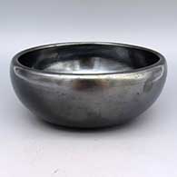 Polished black bowl
 by Rose Gonzales of San Ildefonso