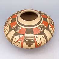 Polychrome jar with geometric design
 by Rayvin Nampeyo of Hopi