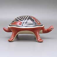 Polychrometurtlefigurewithageometricdesign, click or tap to see a larger version