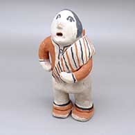Polychrome standing figure with blanket
 by Josephine Arquero of Cochiti