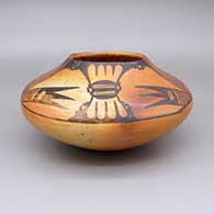 Polychrome jar with a fire clouds and a geometric design
 by Unknown of Hopi