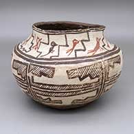 Polychrome jar with a bird and geometric design
 by Unknown of Zuni