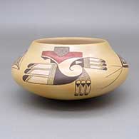 Polychrome jar with fire clouds and a geometric design
 by Jocelyn Namingha of Zuni