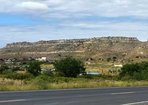 Looking across Tewa Village to First Mesa
