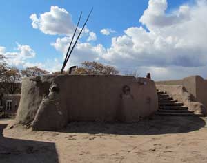 The main kiva at Nambe Pueblo