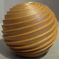Carved micaceous seed pot by Dominique Toya of Jemez Pueblo Jemez Pueblo seed pot
