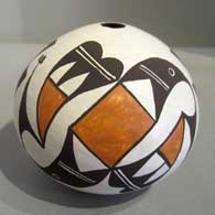 Seed pot by Lucy Lewis of Acoma Pueblo Acoma Pueblo seed pot