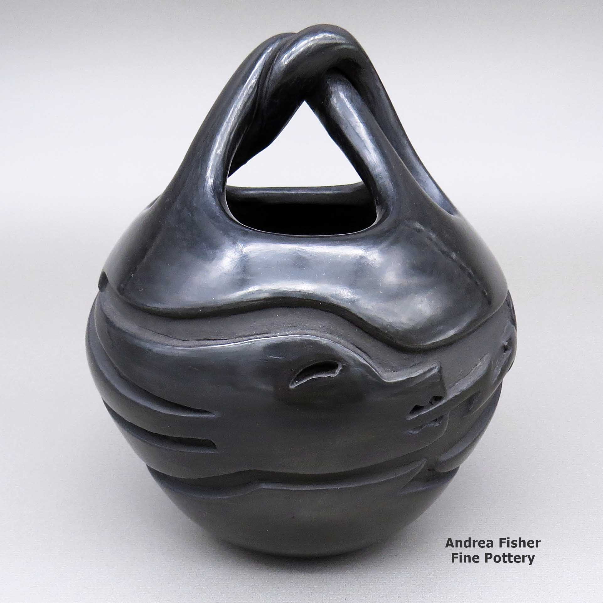 Santa Clara Pueblo Hand Coiled Black Pottery – PuebloDirect.com