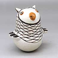 A polychrome owl figure
 by Anita Lowden of Acoma