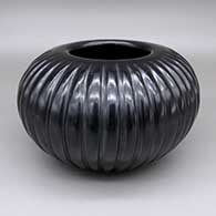 Black melon jar with thirty-eight ribs
 by Angela Baca of Santa Clara