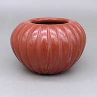 Red melon jar with twenty-four ribs
 by Angela Baca of Santa Clara