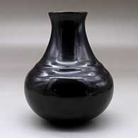 A plain polished black double shouldered water jar, click or tap to see a larger version