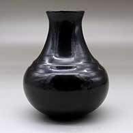 A plain polished black double shouldered water jar, click or tap to see a larger version