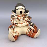 Polychrome storyteller with nine children
 by Dorothy Trujillo of Cochiti