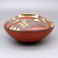 Polychrome jar with a four-panel geometric design
 by Steve Lucas of Hopi