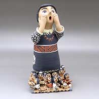 Overwhelmed Lady, with 13 children and more
 by Bonnie Fragua of Jemez