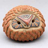 A small owl effigy jar decorated with a geometric design
 by Laura Gachupin of Jemez