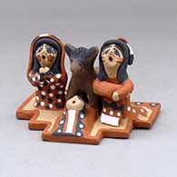 A one piece Jemez nativity 
 by Felicia Fragua of Jemez