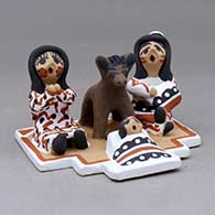 A one piece Jemez nativity 
 by Felicia Fragua of Jemez