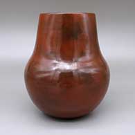 Red jar with a pine pitch coating and fire clouds, click or tap to see a larger version