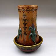 A polychrome Dineh Corn Maiden jar
 by Nancy Yazzie of Dineh