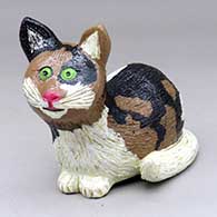 A polychrome cat figure
 by Elizabeth Manygoats of Dineh