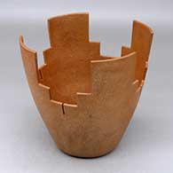 A golden micaceous prayer bowl
 by Angie Yazzie of Taos