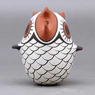 A small polychrome owl effigy, click or tap to see a larger version