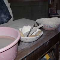 Water, tools and <em>puki</em> ready