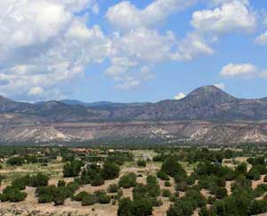 The view west from Cochiti Lake