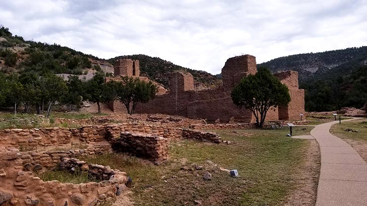 The nave at the ruins of the San Jose de las Jemez Mission