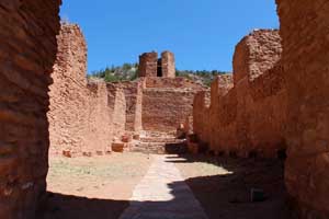 The nave at the ruins of the San Jose de las Jemez Mission